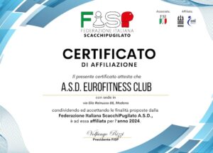 L’affiliazione FISP, scacchipugilato, è gratuita anche per il nuovo anno.